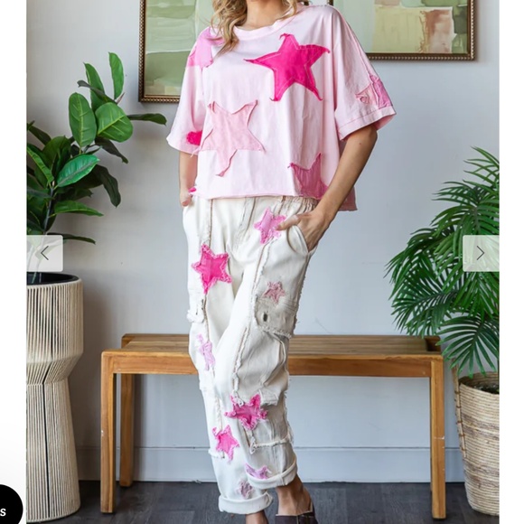 Oli and Hali “ Vancouver “ Oli & Hali Washed Star Patch Tee SR12 - Picture 5 of 6